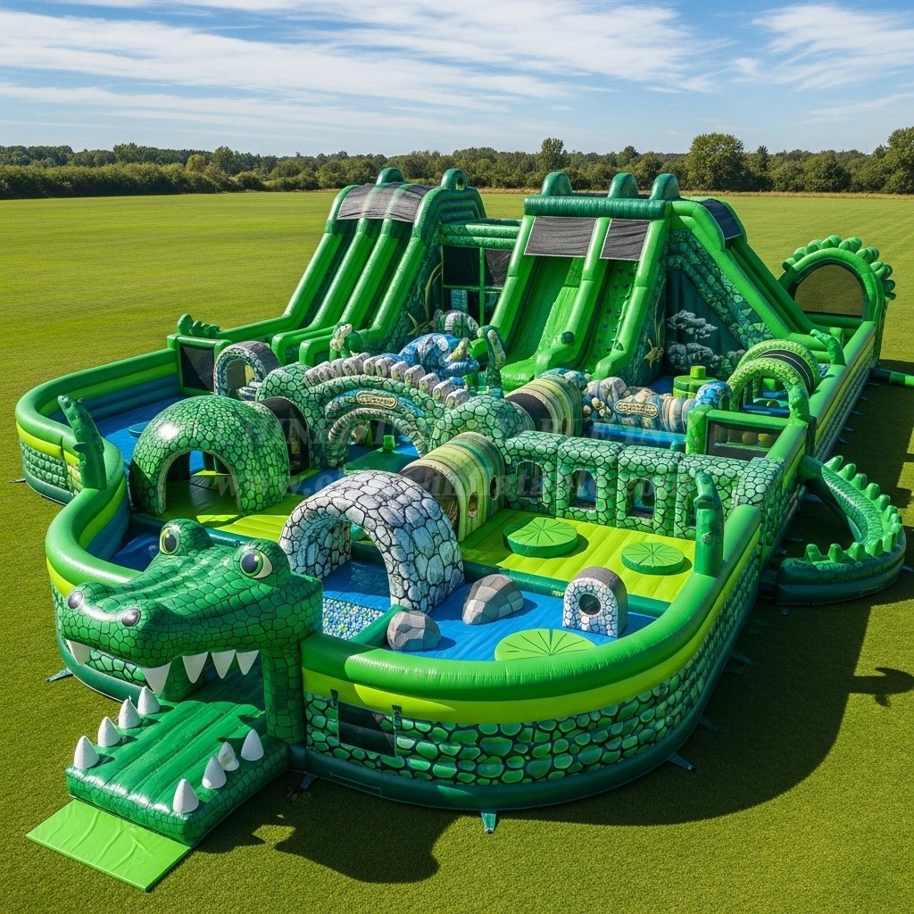 GF2-369 Crocodile Theme Inflatable Park