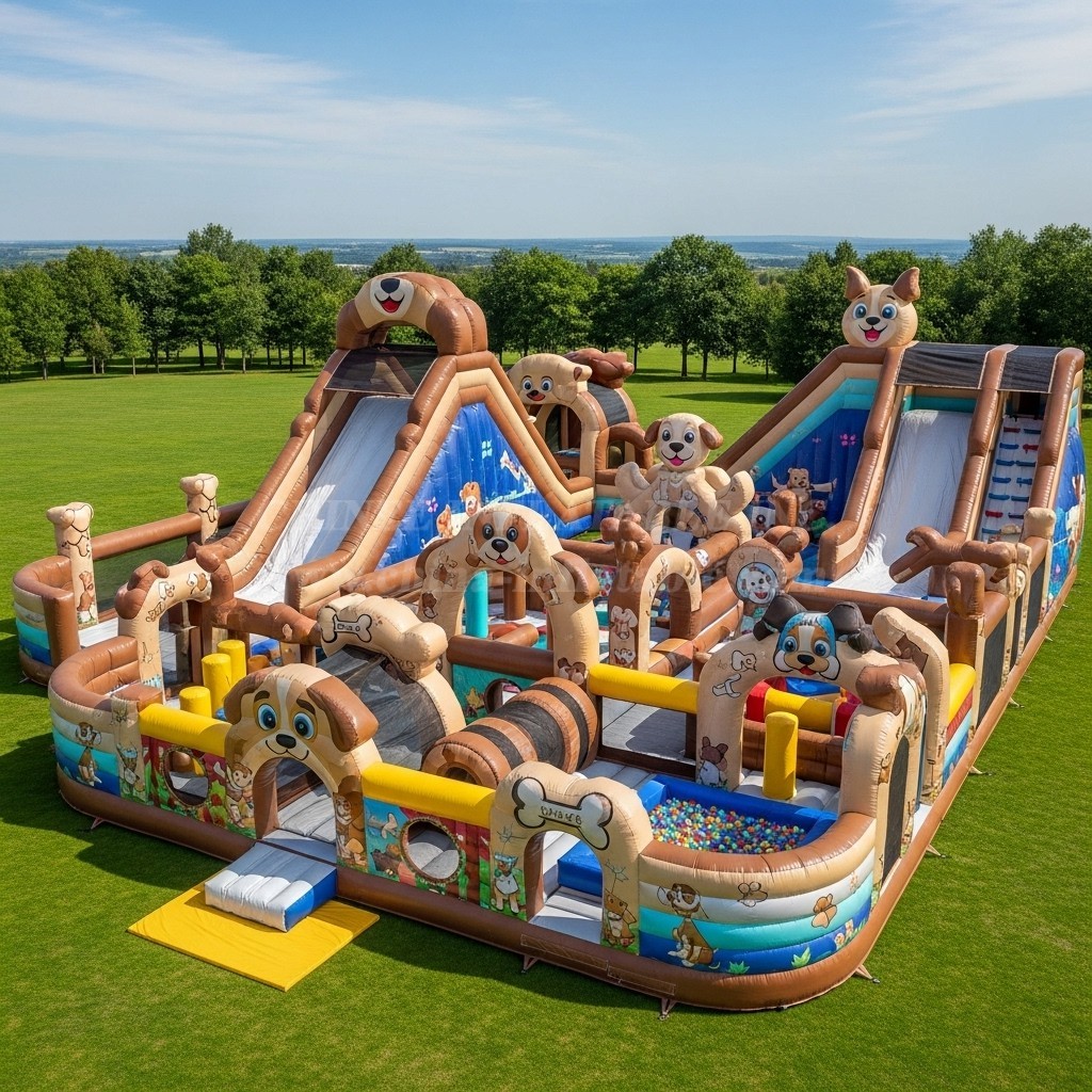 GF2-378 Dog Theme Inflatable Park