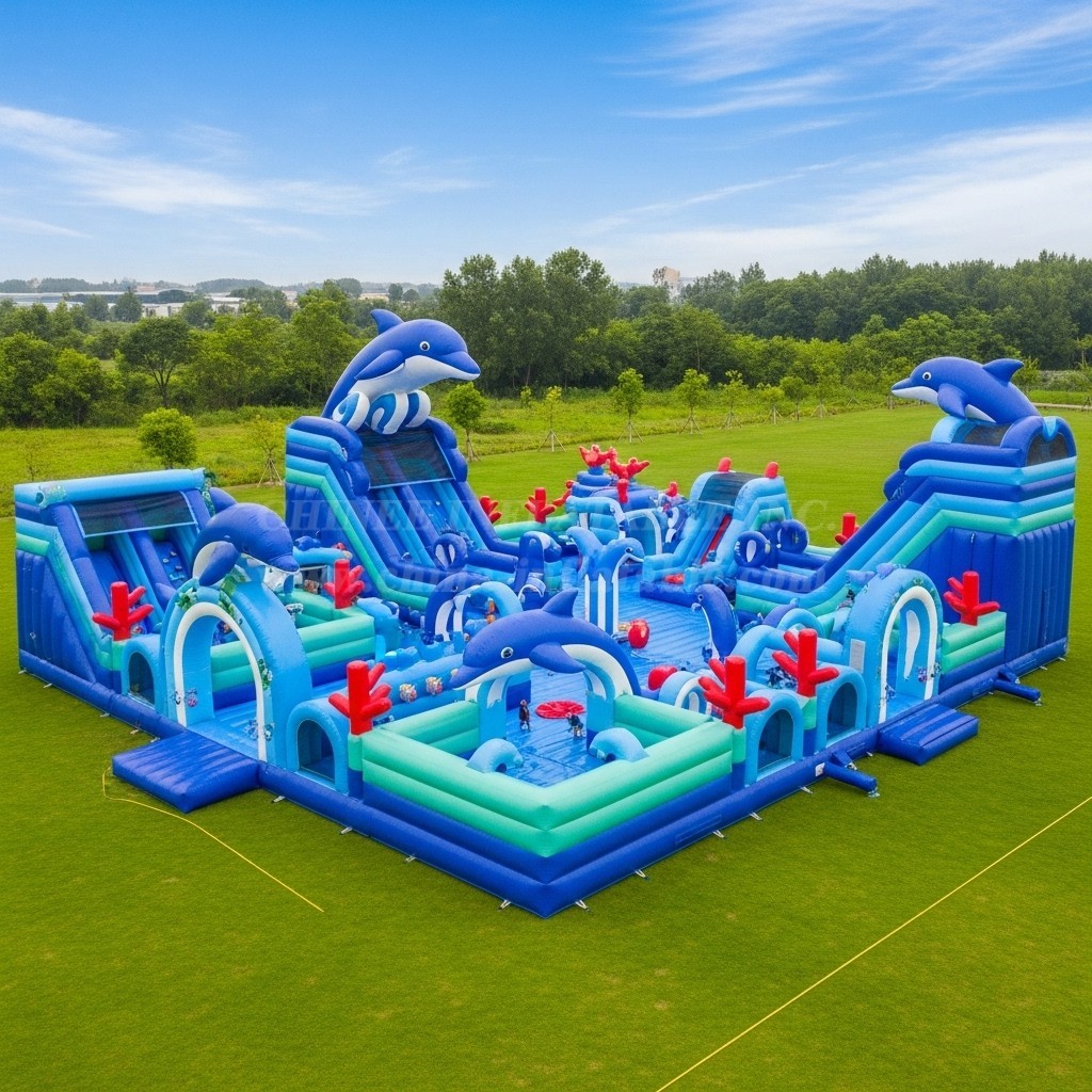GF2-380 Dolphin Theme Inflatable Park