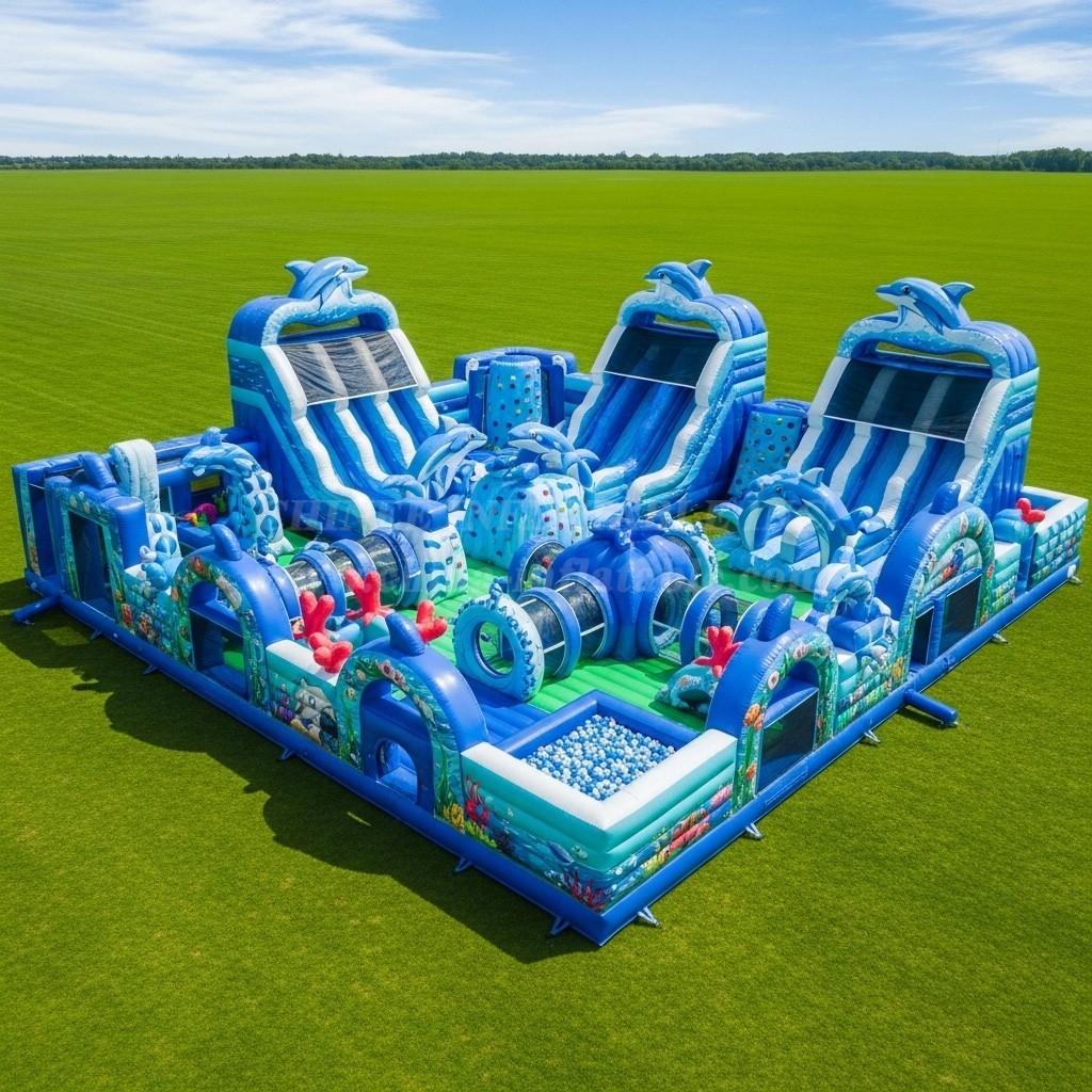 GF2-383 Dolphin Theme Inflatable Park