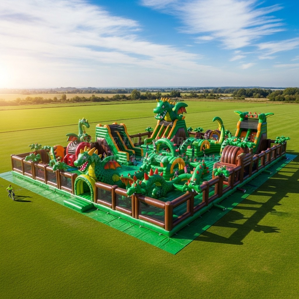GF2-385 Dragon Theme Inflatable Park
