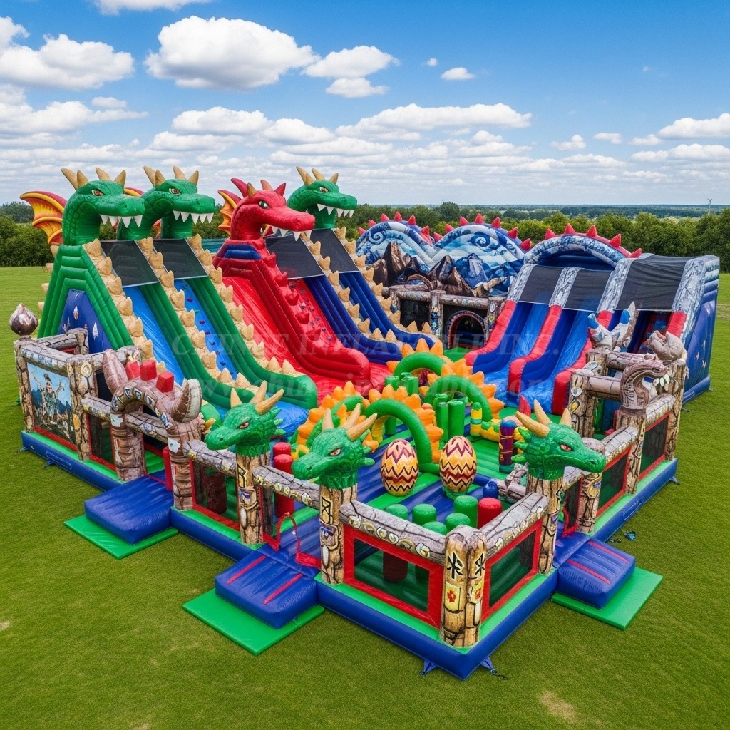 GF2-387 Dragon Theme Inflatable Park