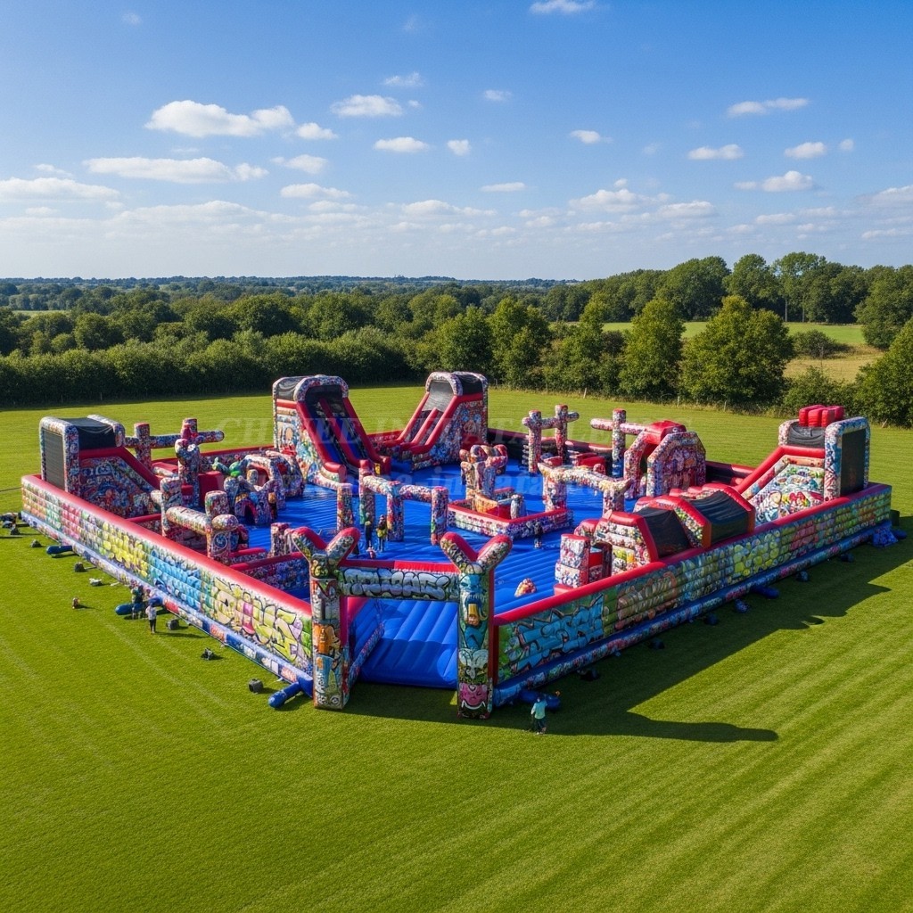 GF2-403 Graffiti Theme Inflatable Park
