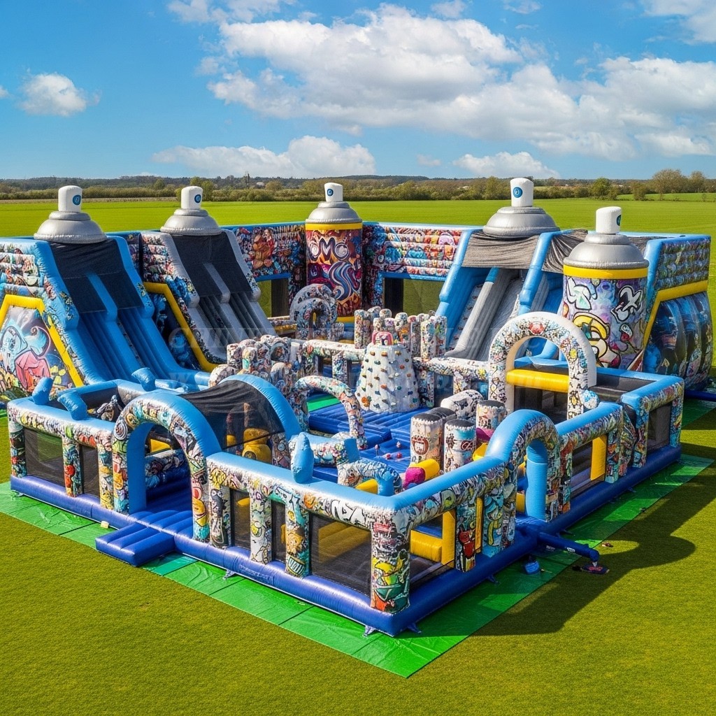 GF2-404 Graffiti Theme Inflatable Park