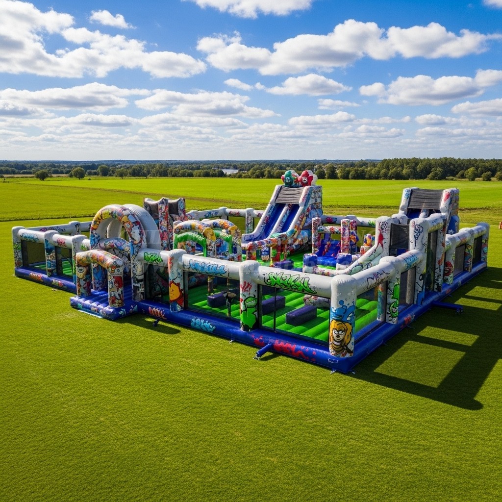 GF2-405 Graffiti Theme Inflatable Park