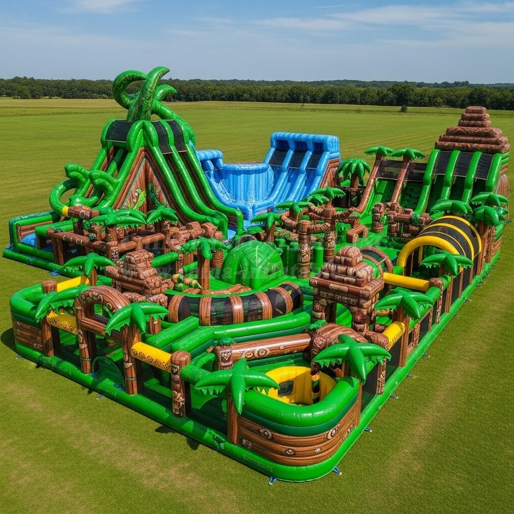 GF2-411 Jungle Theme Inflatable Park