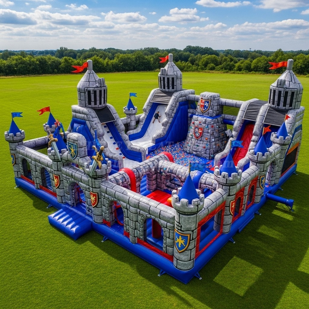GF2-420 Knight Theme Inflatable Park