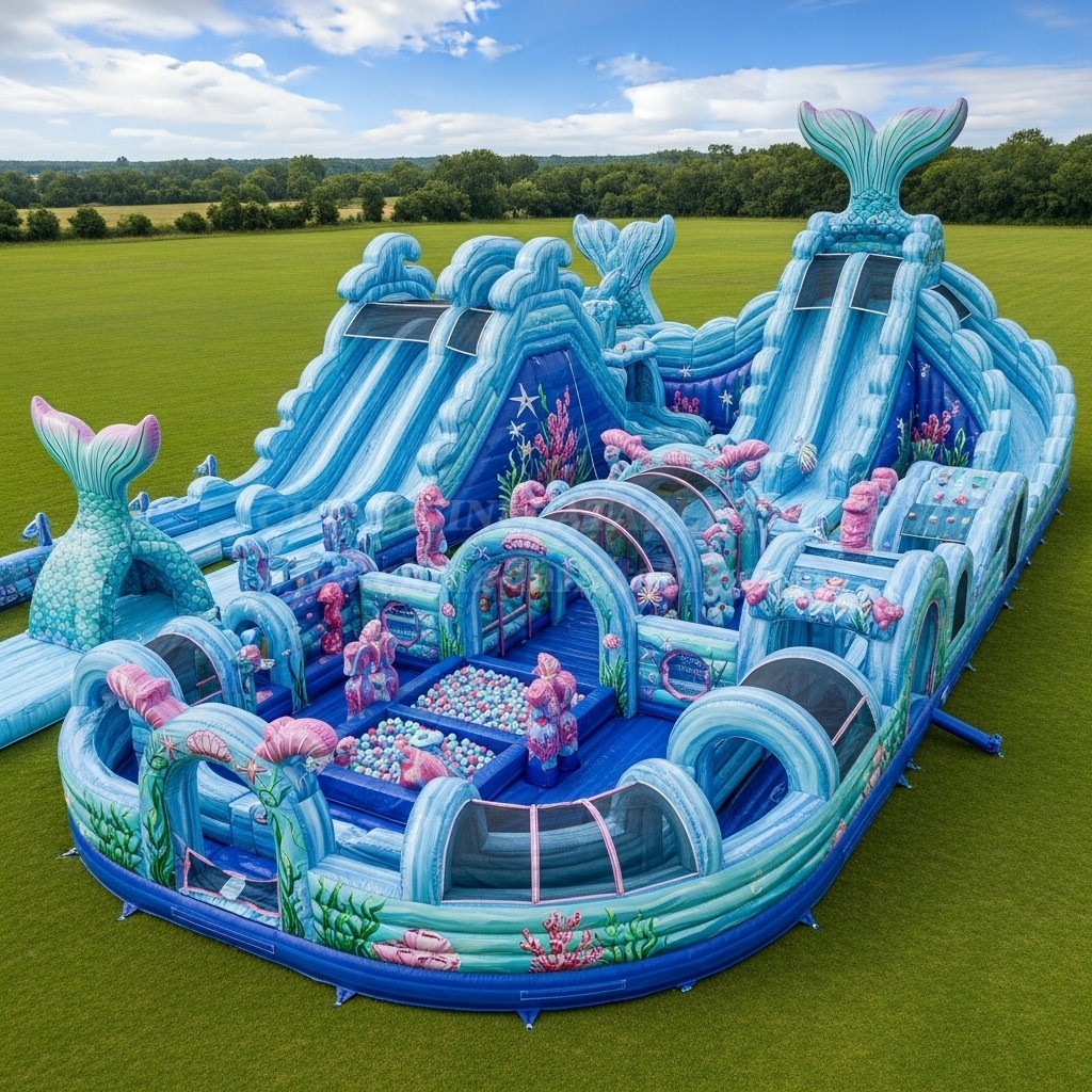 GF2-428 Mermaid Theme Inflatable Park
