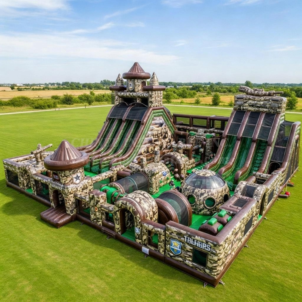 GF2-431 Military Style Theme Inflatable Park