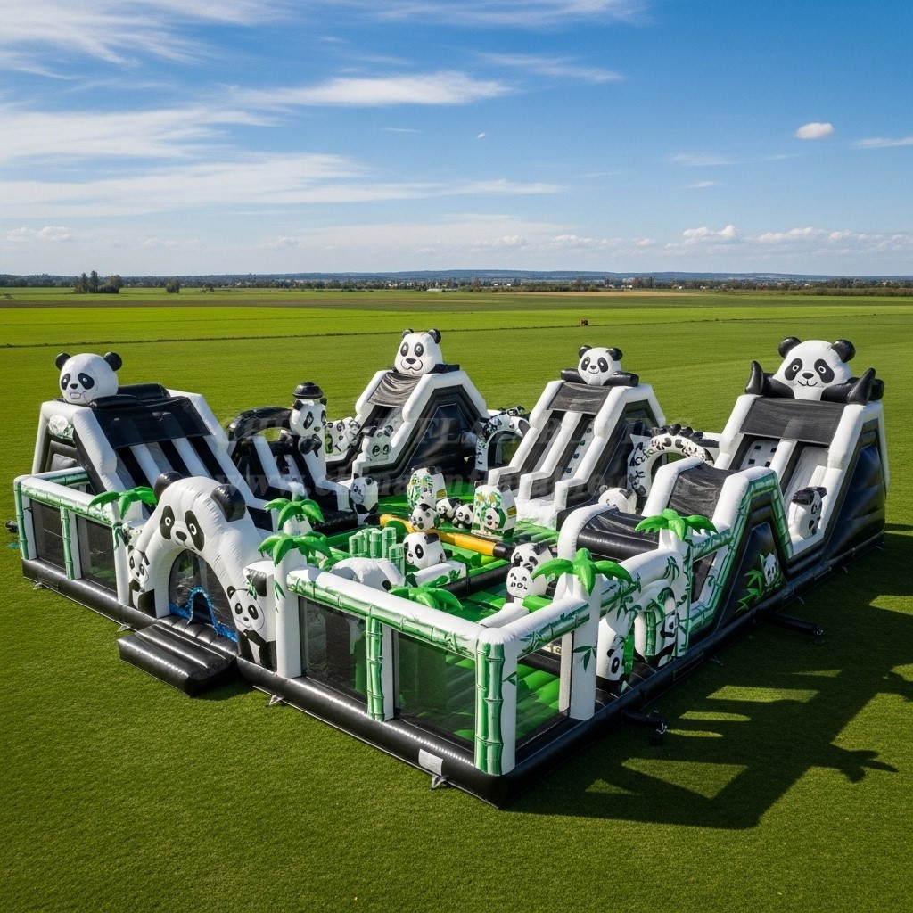 GF2-445 Panda Theme Inflatable Park