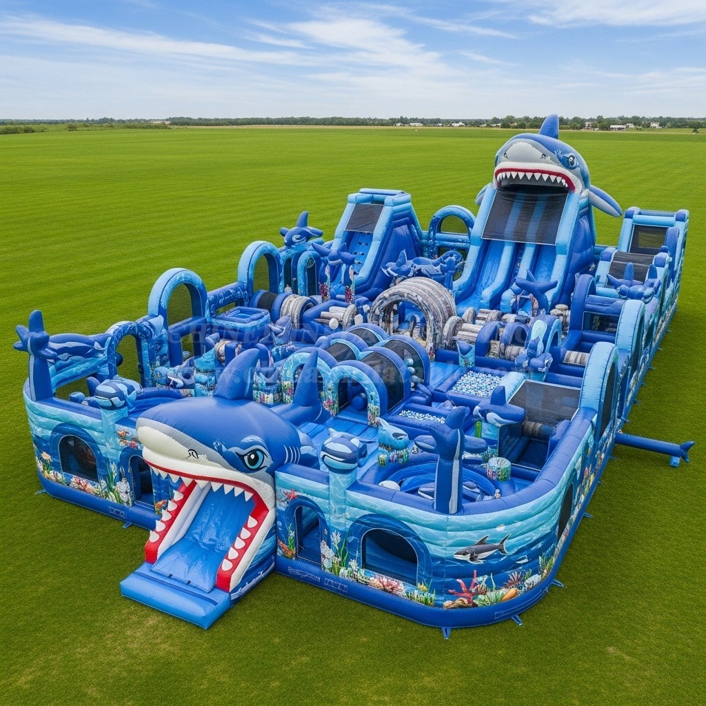 GF2-456 Shark Theme Inflatable Park