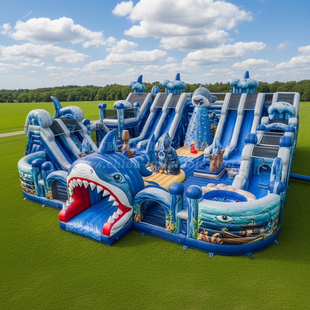 GF2-457 Shark Theme Inflatable Park