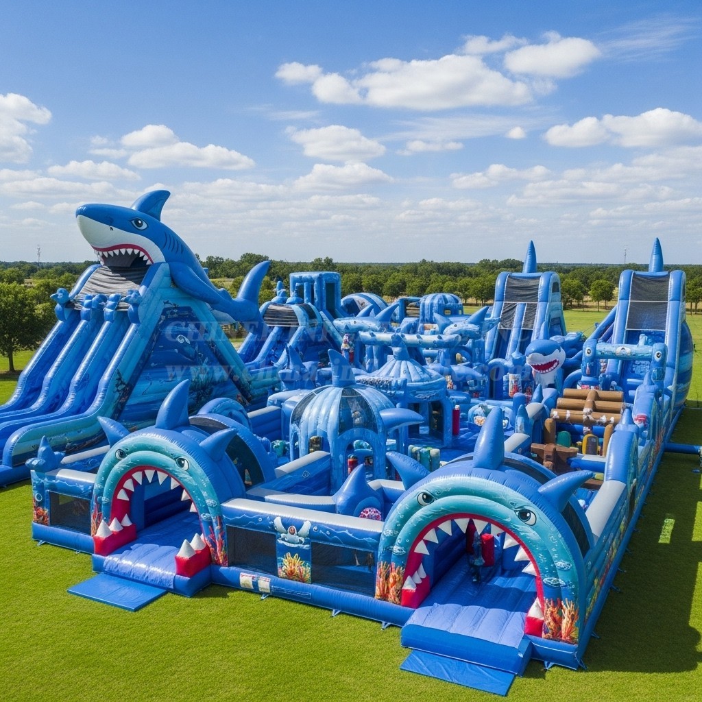 GF2-460 Shark Theme Inflatable Park