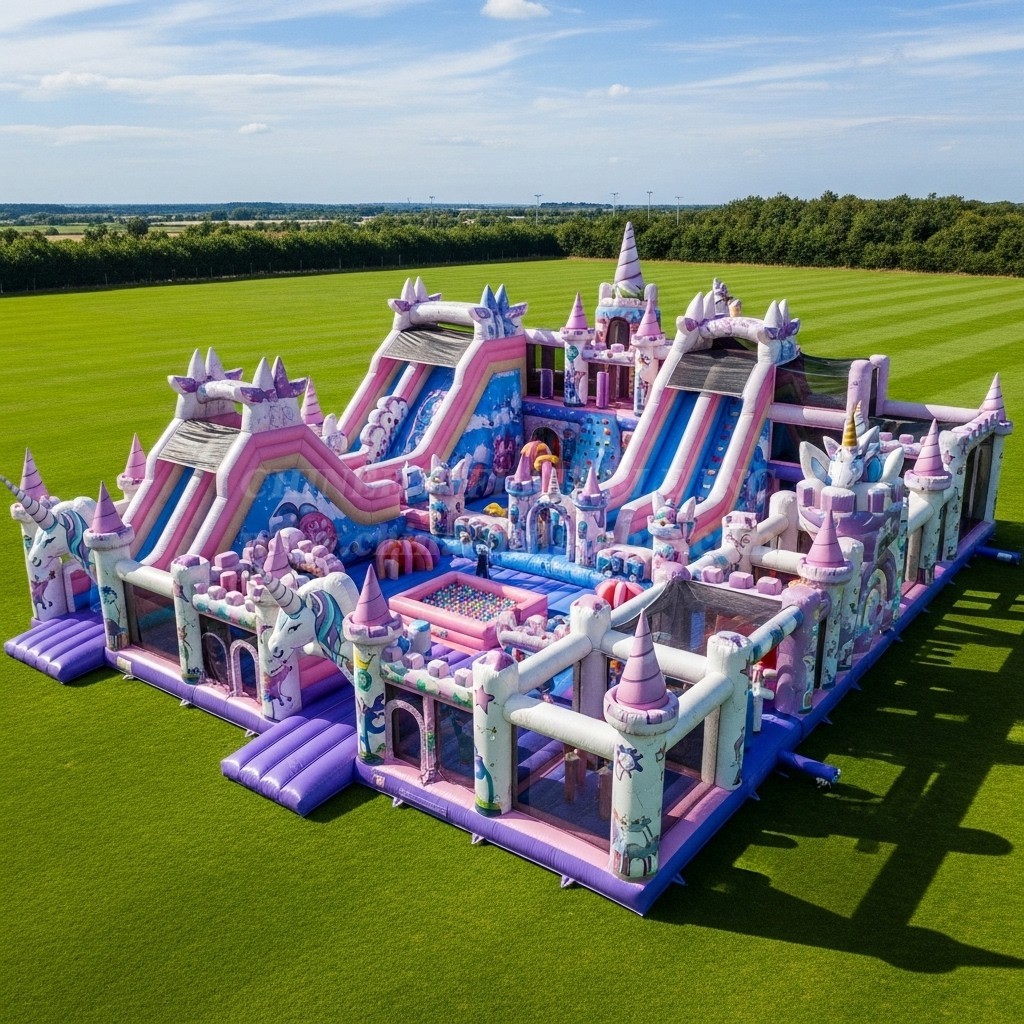 GF2-476 Unicorn Theme Inflatable Park