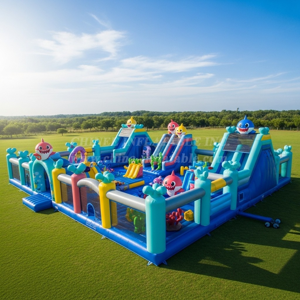 GF2-522 Baby Shark Theme Inflatable Park