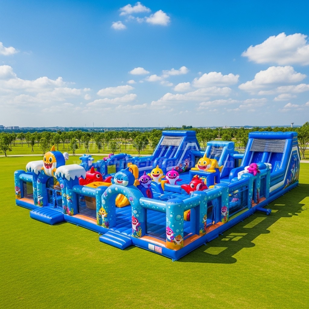 GF2-527 Baby Shark Theme Inflatable Park