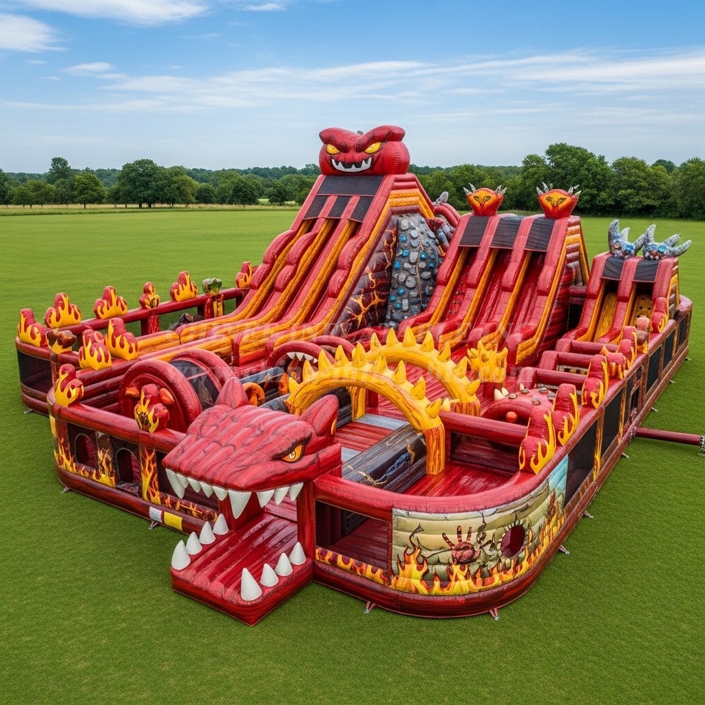 GF2-539 Blaze Monster Theme Inflatable Park