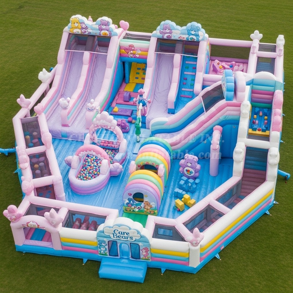 GF2-549 Care Bears Theme Inflatable Park