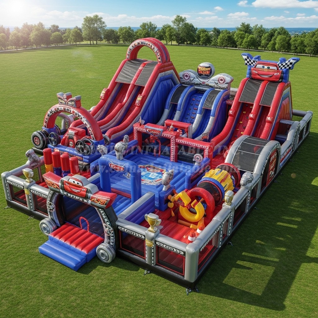 GF2-553 Cars Theme Inflatable Park