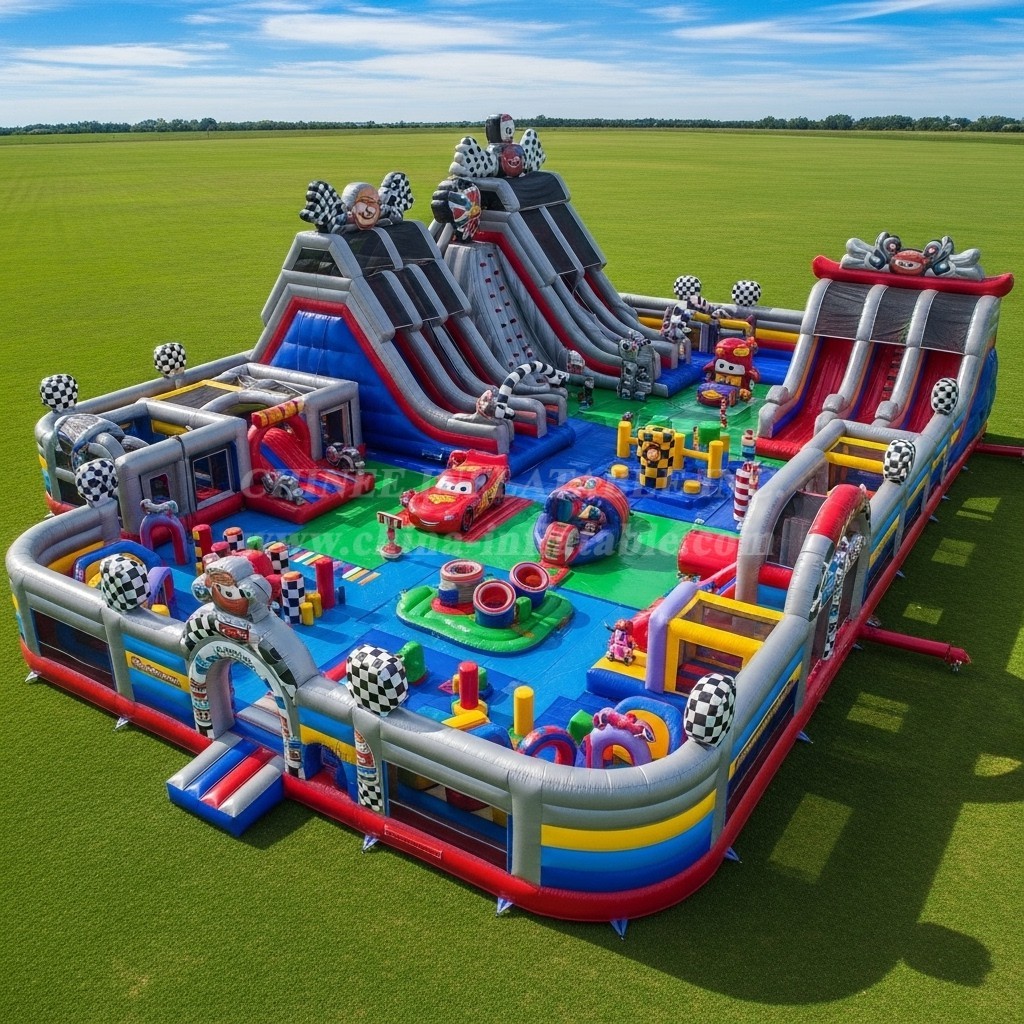 GF2-554 Cars Theme Inflatable Park