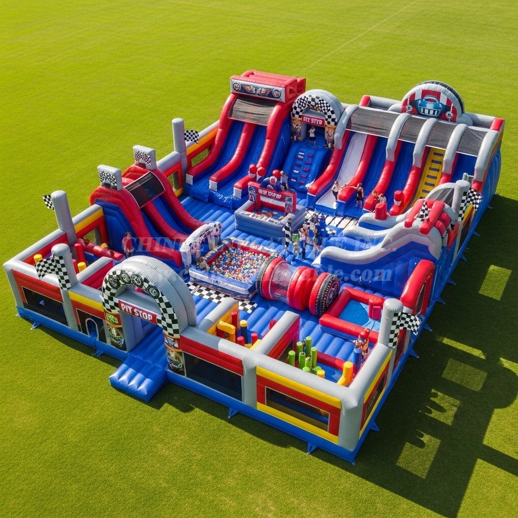 GF2-555 Cars Theme Inflatable Park