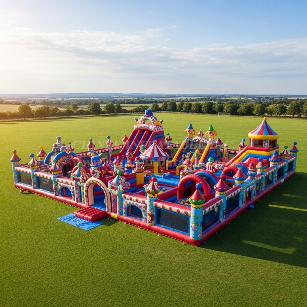 GF2-563 Clown Theme Inflatable Park