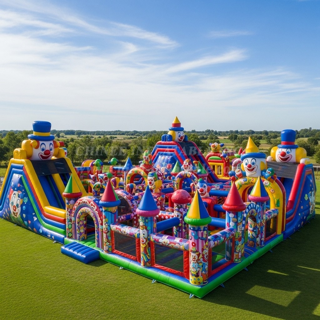 GF2-564 Clown Theme Inflatable Park