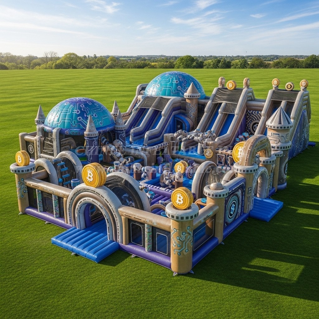 GF2-566 Cryptocurrency Theme Inflatable Park