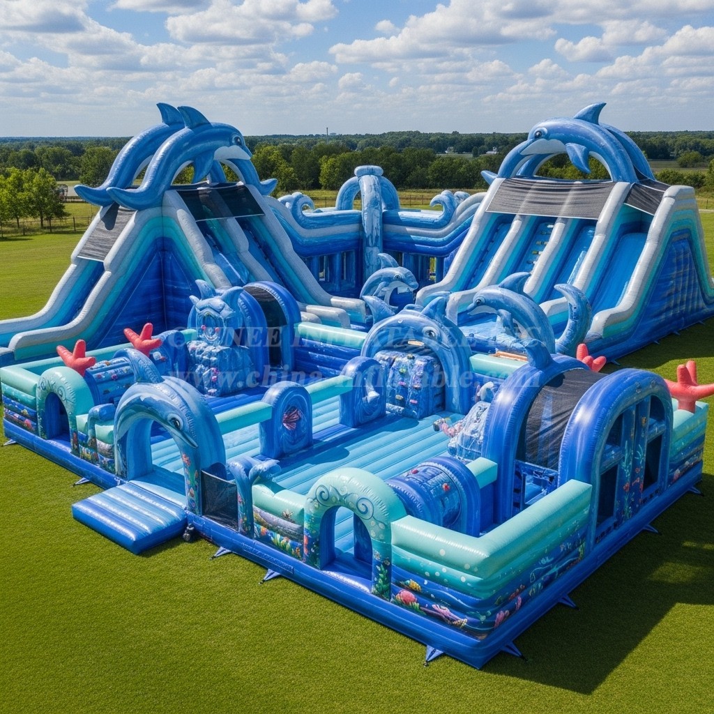 GF2-575 Dolphin Theme Inflatable Park