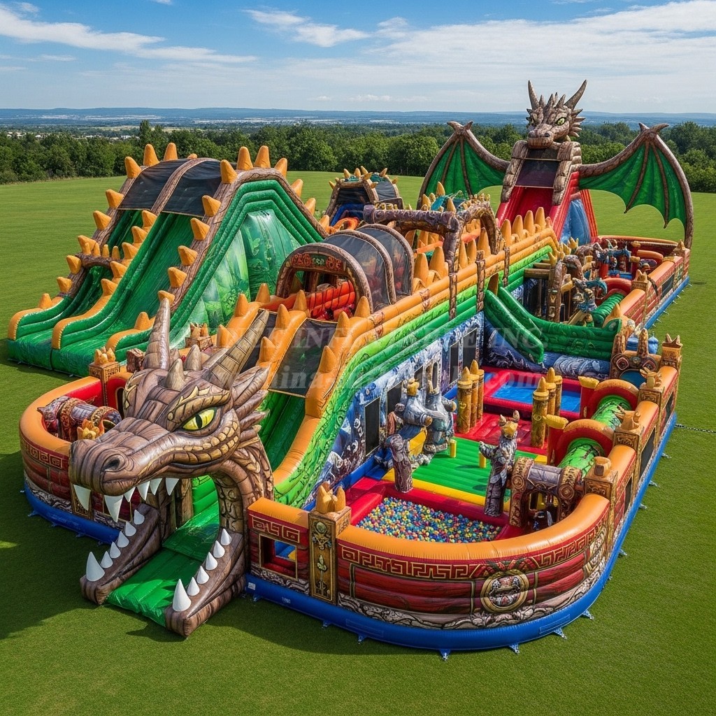 GF2-582 Dragon Theme Inflatable Park