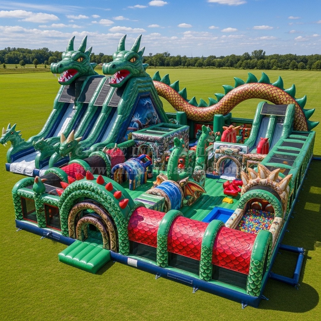 GF2-583 Dragon Theme Inflatable Park