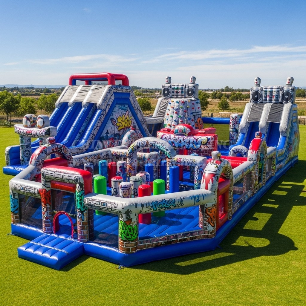 GF2-620 Graffiti Theme Inflatable Park