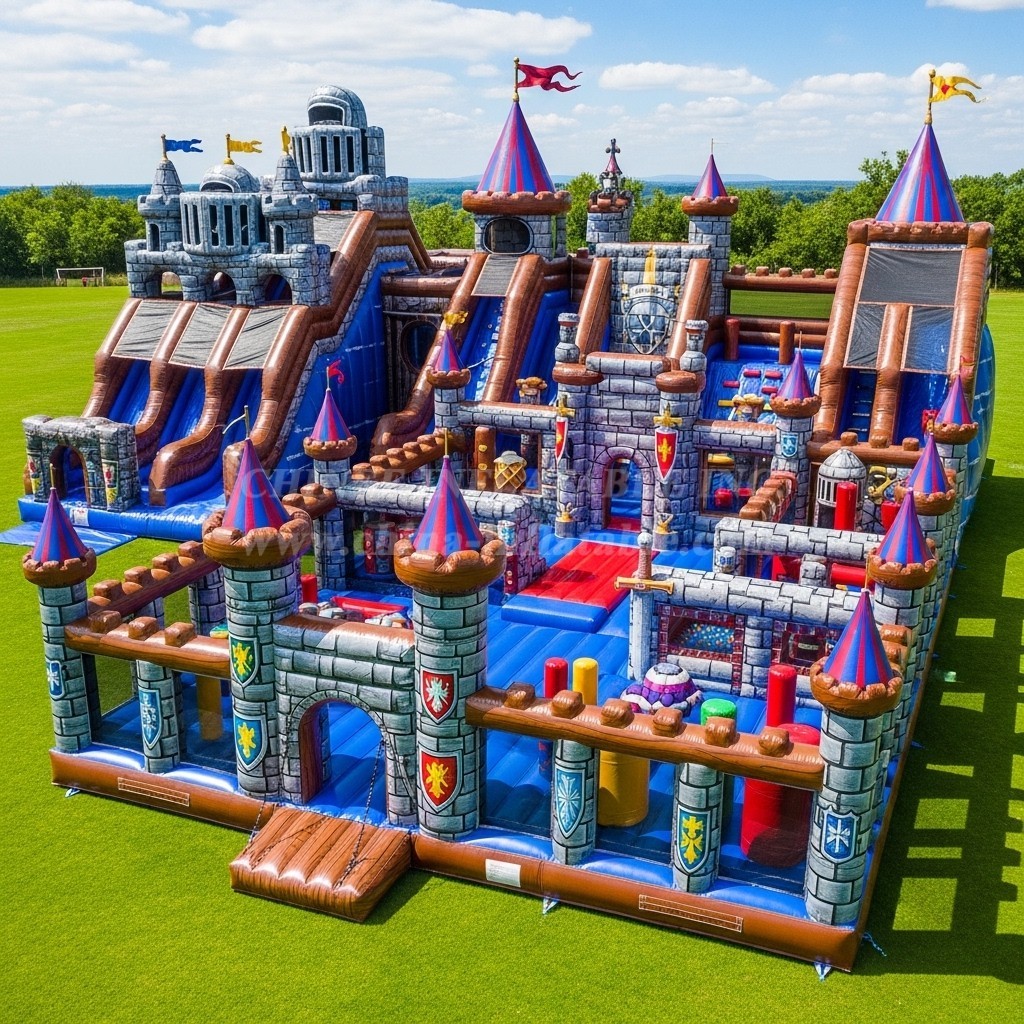 GF2-636 Knight Theme Inflatable Park