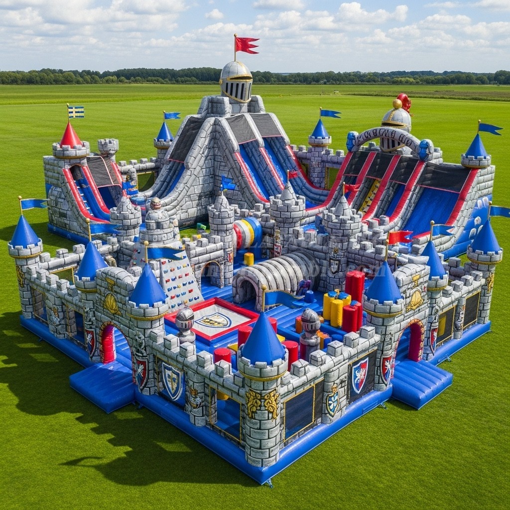 GF2-637 Knight Theme Inflatable Park