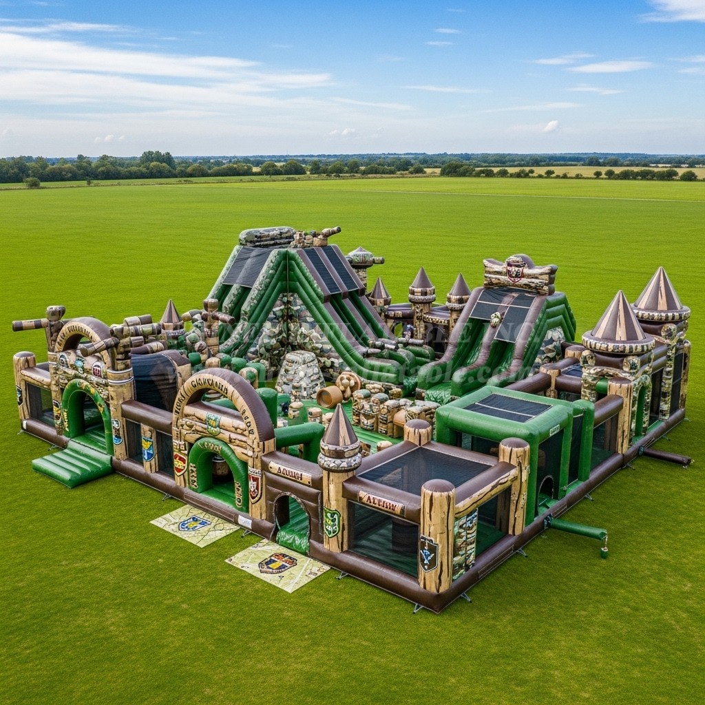 GF2-653 Military Style Theme Inflatable Park