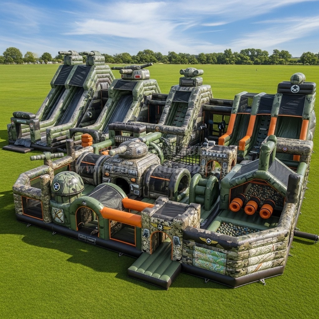 GF2-655 Military Style Theme Inflatable Park