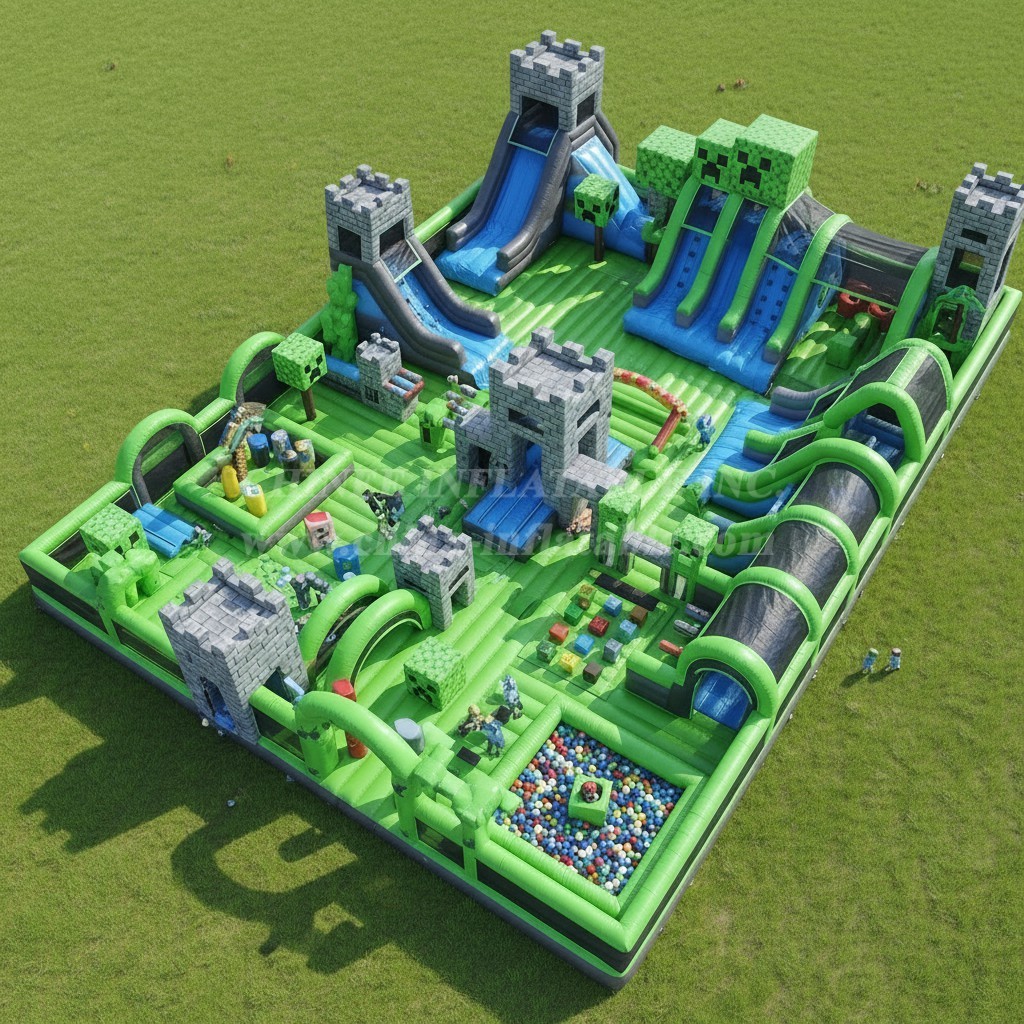 GF2-656 Minecraft Theme Inflatable Park