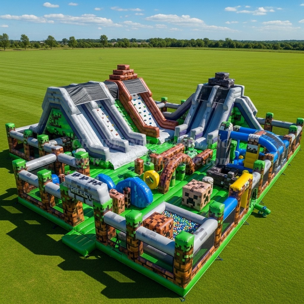 GF2-657 Minecraft Theme Inflatable Park
