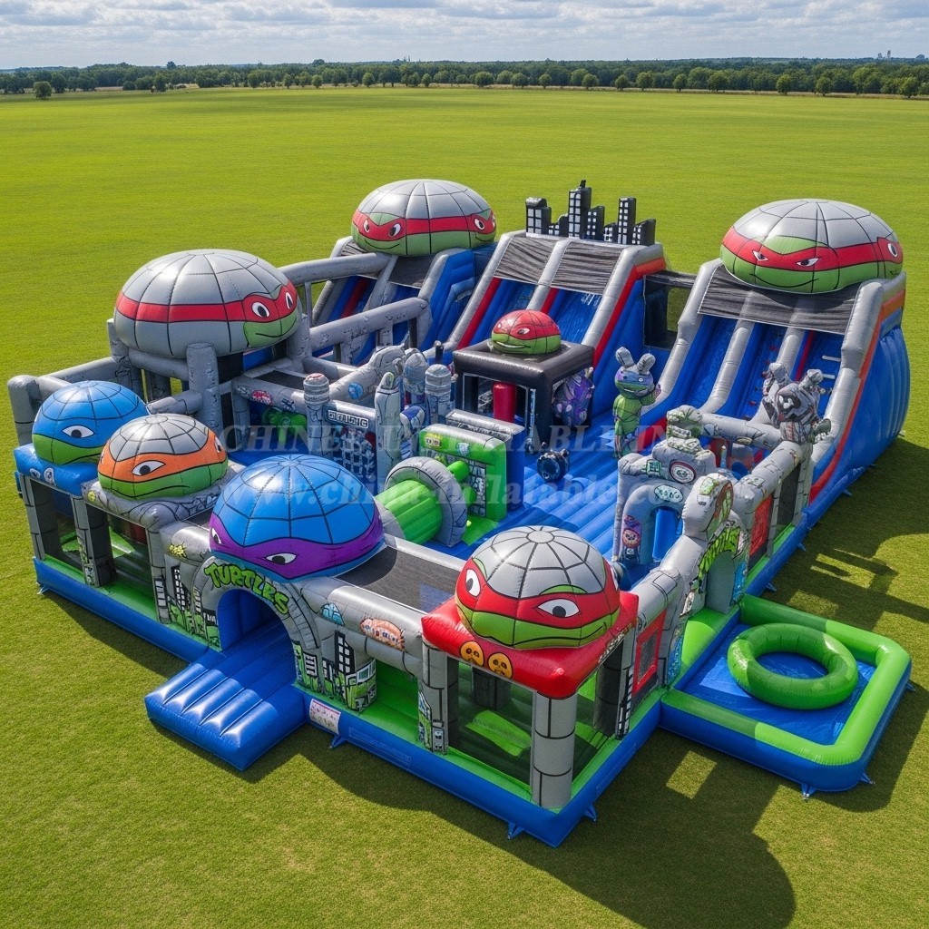 GF2-670 Ninja Turtles Theme Inflatable Park
