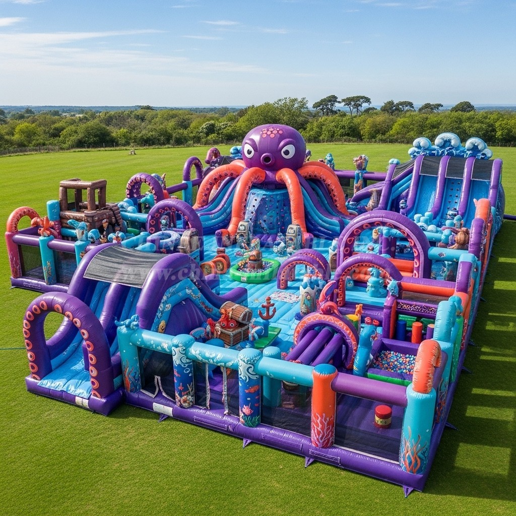 GF2-672 Octopus Theme Inflatable Park