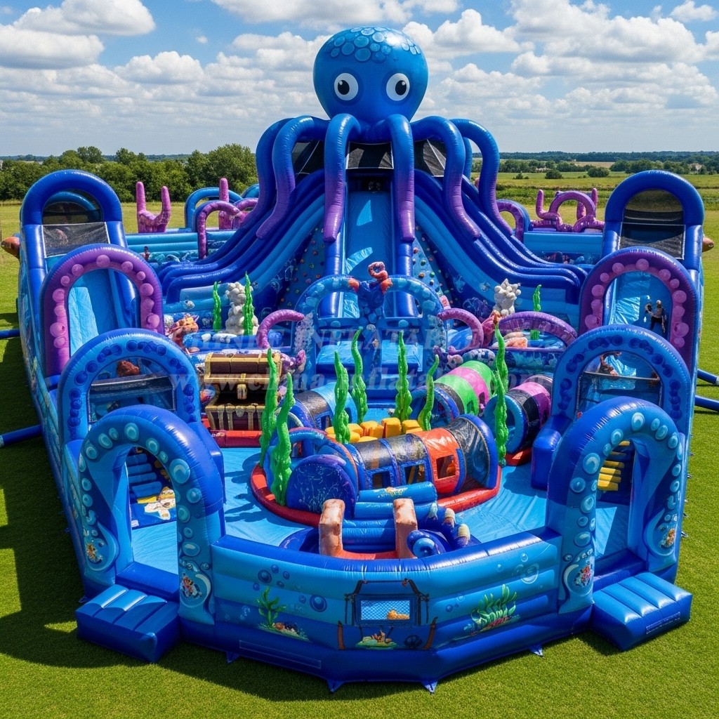 GF2-673 Octopus Theme Inflatable Park