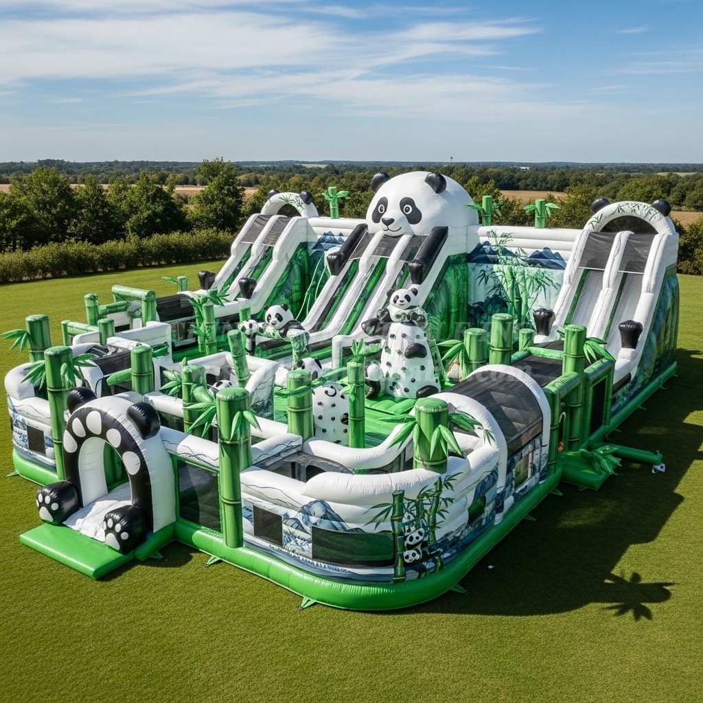 GF2-677 Panda Theme Inflatable Park