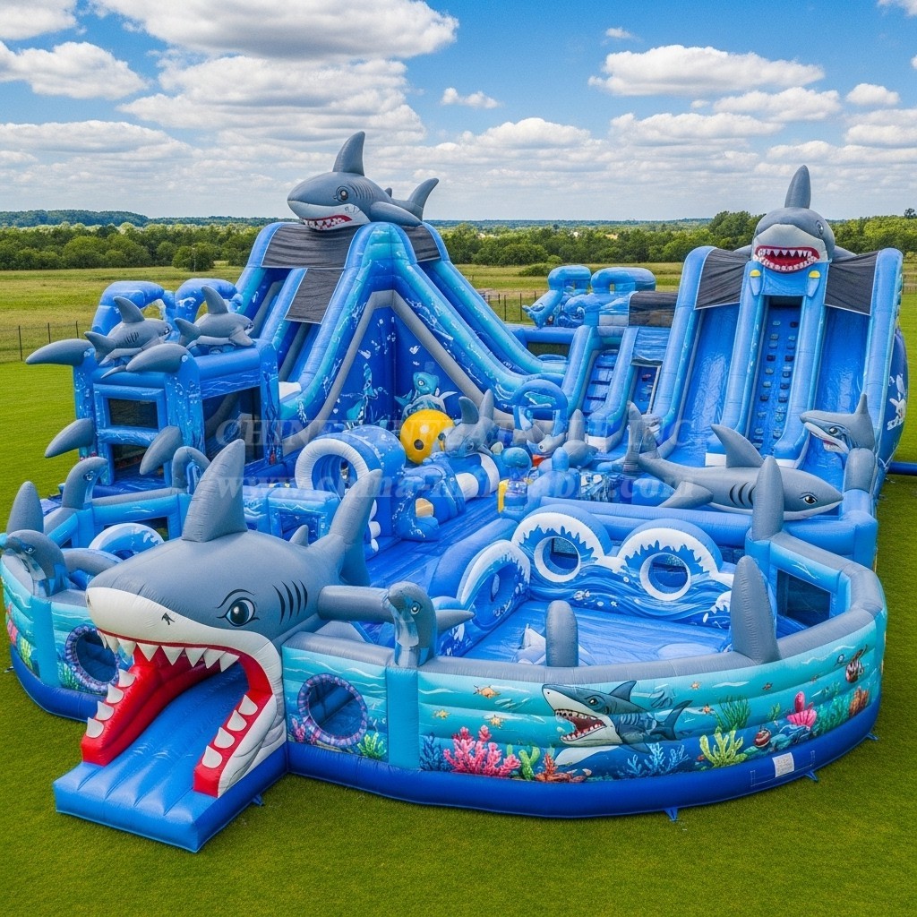 GF2-701 Shark Theme Inflatable Park