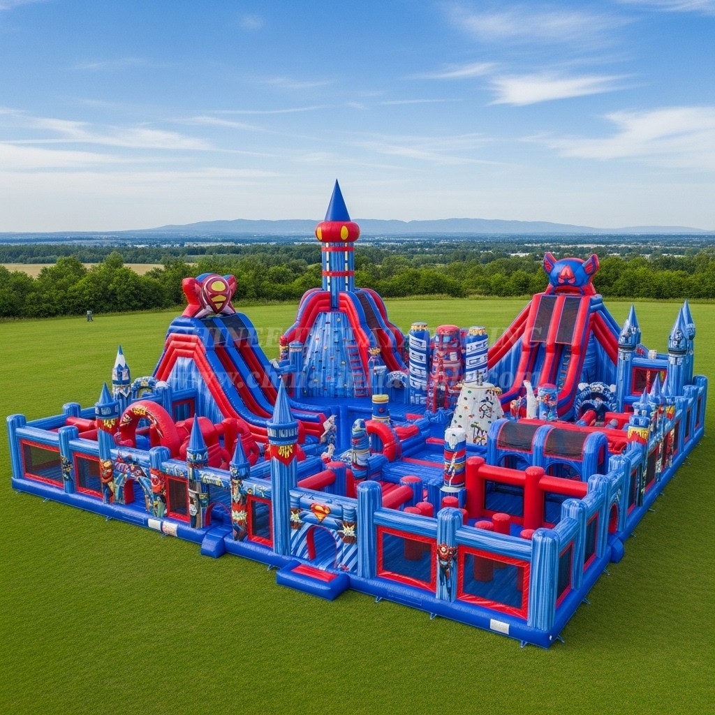 GF2-720 Superhero Theme Inflatable Park