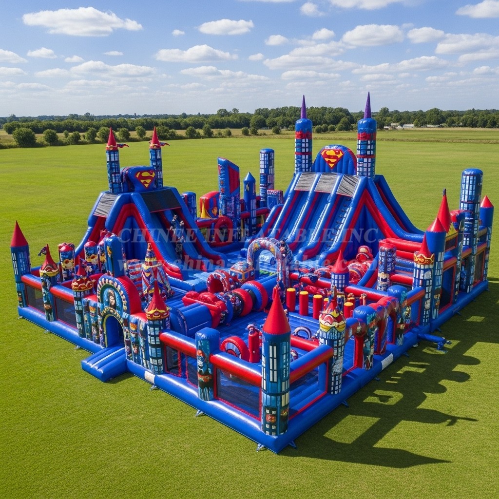 GF2-722 Superhero Theme Inflatable Park