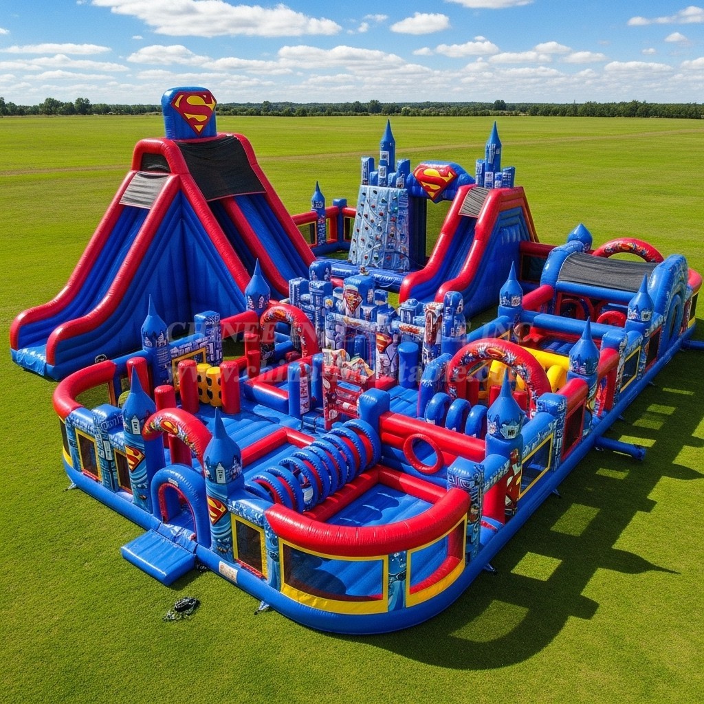 GF2-723 Superman Theme Inflatable Park