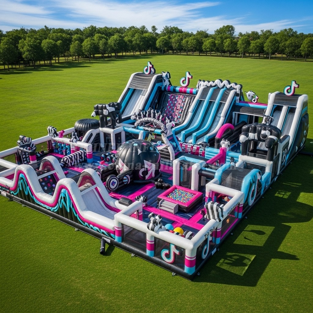 GF2-747 TikTok Theme Inflatable Park