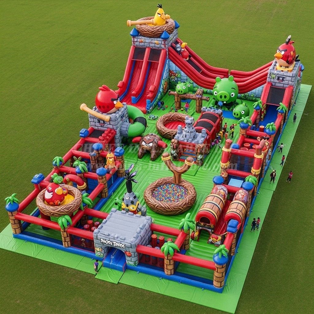 GF2-774 Angry Birds Theme Inflatable Park