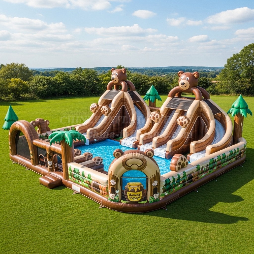 Pool3-430 Bear Theme Pool Water Park