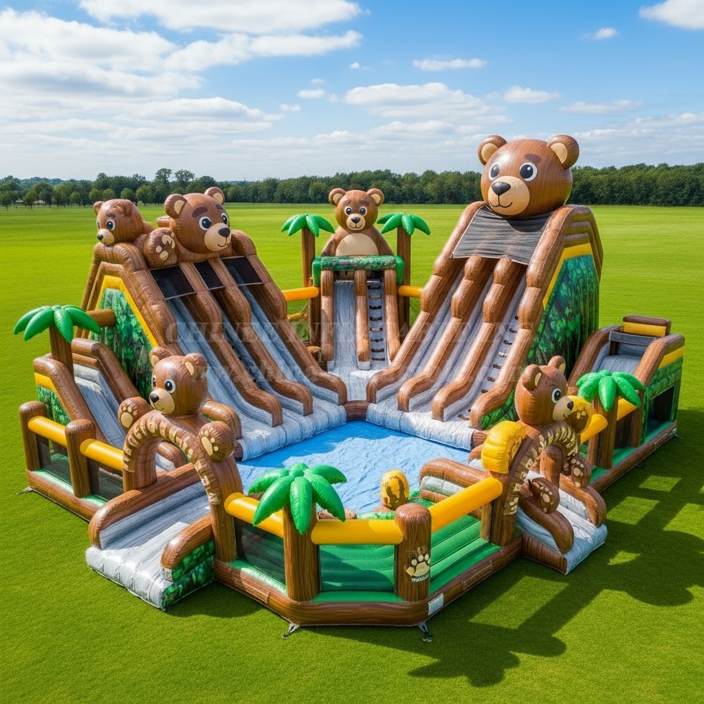 Pool3-431 Bear Theme Pool Water Park